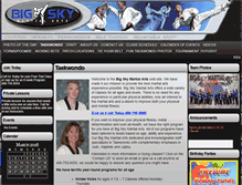 Tablet Screenshot of bigskymartialarts.com